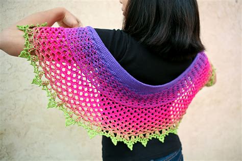 Chal Tejido Con Una Madeja Crochet Y 2 Agujas Labores En Red