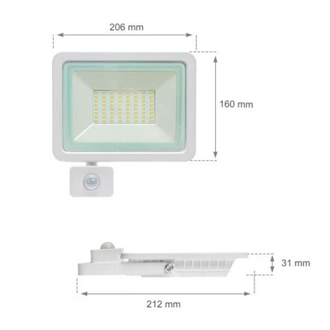 Halogen Led Z Czujnikiem Ruchu W Noctis Lux Ip Cw Bia Y