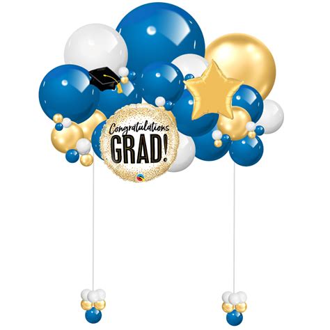 Congrats Grad Column Fancy Pair Balloonzilla