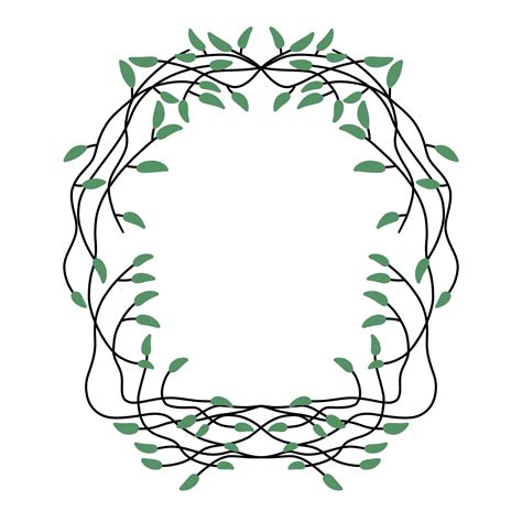 Leaf Batik Ornament Frame 22173643 Png