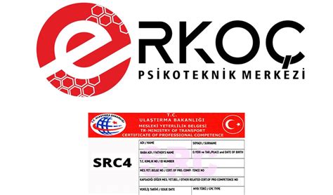 SRC 4 Belgesi ERKOÇ Psikoteknik