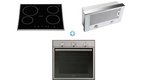 Ariston Cooking Package With Multi Function Oven Ceramic Cooktop