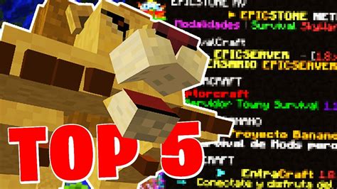 Top 5 Servidores De Minecraft Survival 1165 1171 1182 Y 1193