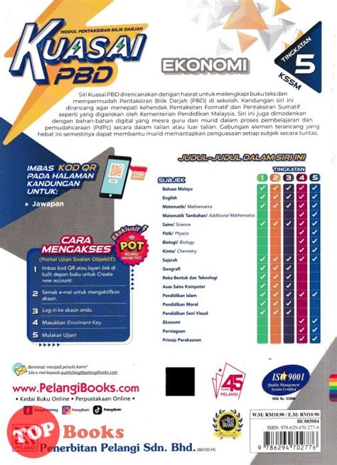 Topbooks Pelangi Kuasai Pbd Ekonomi Tingkatan 5 Kssm 2024