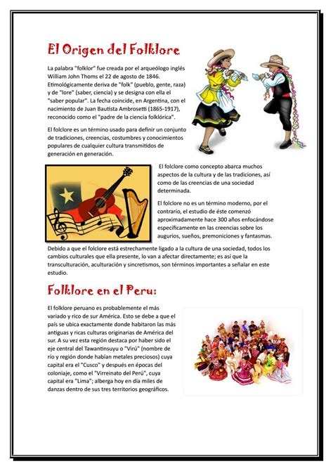 1El Origen Del Folklore By Yamileth Maryori T C Issuu