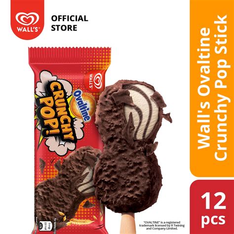 Wall S Ovaltine Crunchy Pop Bundle 12 Pieces Shopee Malaysia