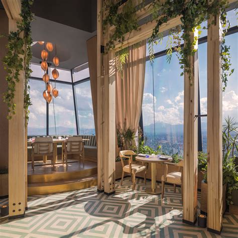 Inside A Biophilic Restaurant High Above Mexico City