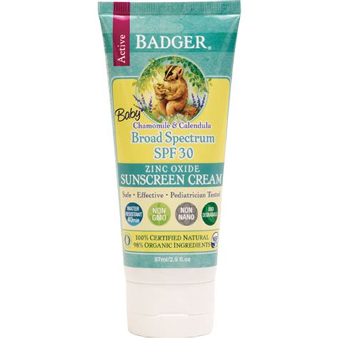 Organic Baby Sunscreen Spf 30 29oz Badger Organic Sun Care