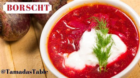 Cabbage And Beet Soup Borscht Youtube