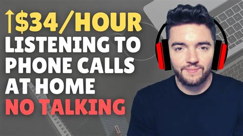 Make 34 Hour Listening To Phone Calls At Home Without Talking Work