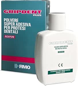 Gripdent Plus Polvere Super Adesiva Per Dentiere E Protesi Dentali