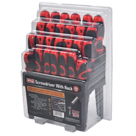 KING Screwdriver set with Stand (26-Piece)-1590-0 - The Home Depot