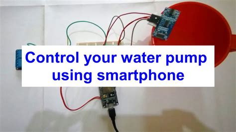 Control Your Water Pump Using Smart Phone Arduino Project Youtube