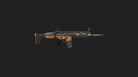 PUBG First Anniversary Scar L 3D Model By Skin Tracker Stairwave