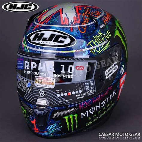 Motorcycle Helmet HJC Full RPHA 10 GRAFFITI Jorge Lorenzo MC2 For Sale