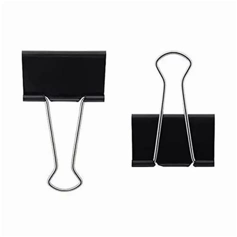 GENERIC Metal Binder Clip Black 25 Mm Pack Of 144 At Rs 259 Pack