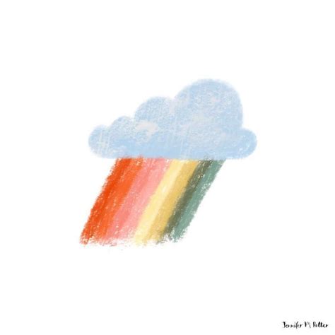 rainbow | Rainbow art, Cloud illustration, Sticker art