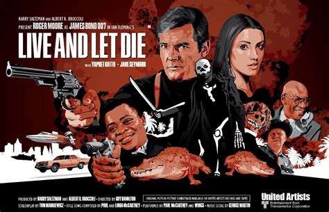 James Bond 007 Unofficial Fan Art Live And Let Die 17 X Etsy James