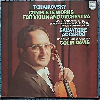 Tchaikovsky Complete Works Violin Orchestra Accardo Davis Philips