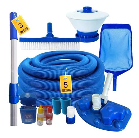 Kit Limpeza Piscina Completo Aspirador Esferas Mangueira M