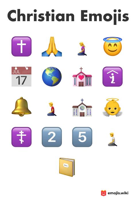 ️ Christian Emojis Christian Emoji Emoji Combinations