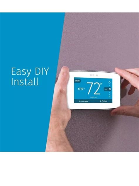 Emerson Sensi Touch Wi Fi Smart Thermostat With Touchscreen Color