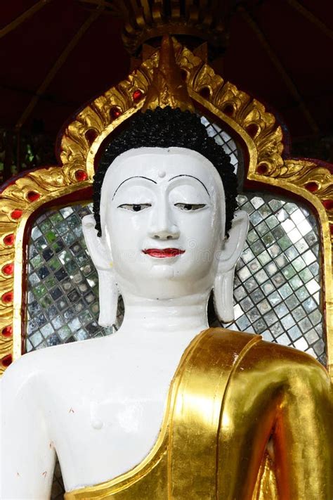 Estatua Blanca De Buddha Imagen Imagen 20251778