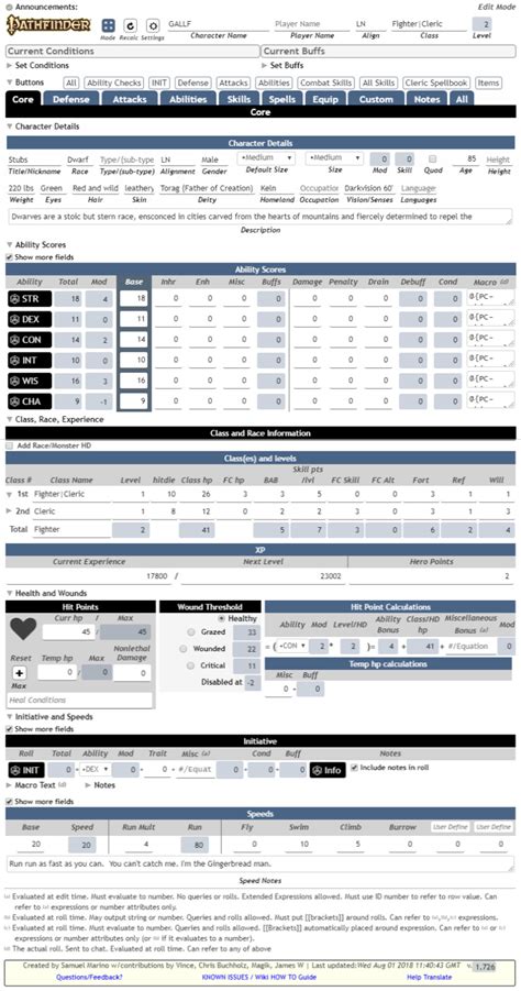 Pathfinder Tips - Roll20 Wiki