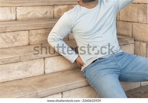 South Asian Man Falling Down Stair Stock Photo 2260632929 Shutterstock