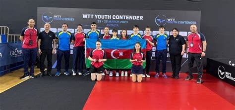 Azerbaijani Table Tennis Players Win Two Medals In Turkiye Menafn Com