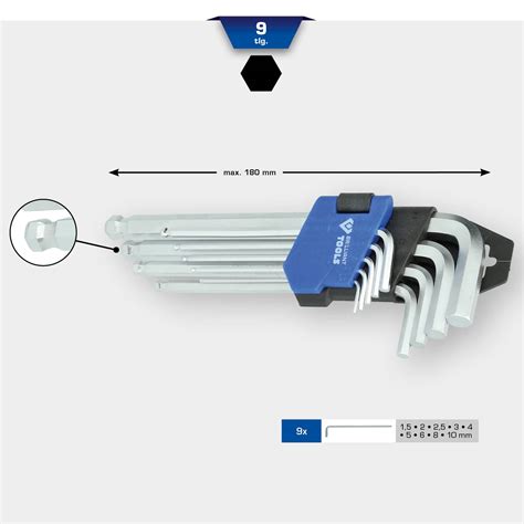 Brilliant Tools BT045009 Allen Key Set Conrad