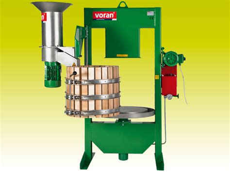 Hydraulic Basket Press Voran 100k With Rm15 Mill