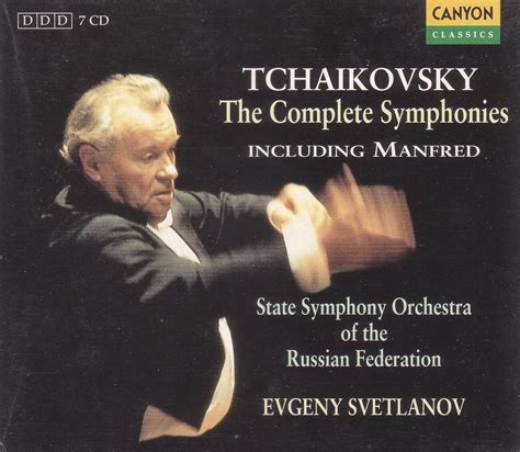 Complete Symphonies Manfred Tchaikovsky Svetlanov Russian