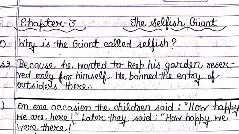 Ncertcbse Class 8 English It So Happened Chapter 3 The Selfish