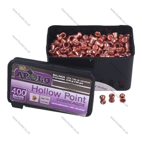 Apolo Hollow Point Copper Plated Pellets 177 45mm Qty 400 L807