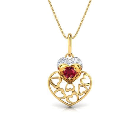 Buy Alluring Heart Gemstone Pendant Online Caratlane