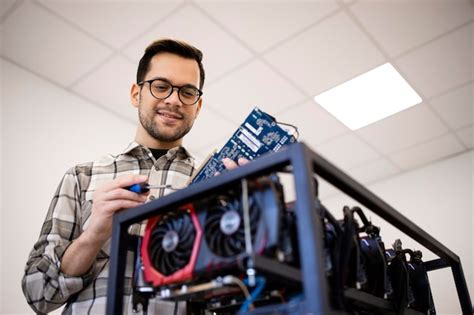 Hombre caucásico inteligente trabajando en un nuevo proyecto y