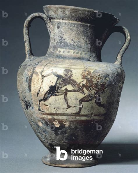 Image Of Amphora Black Figure Pottery Etruscan Civilisation Th