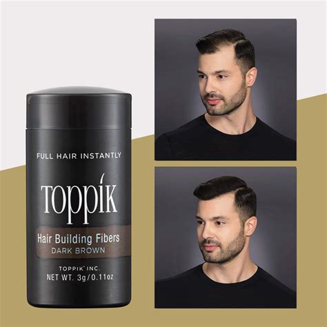 Toppik Hair Building Fibers Dark Brown 3g Fill In Fine Or Thinning