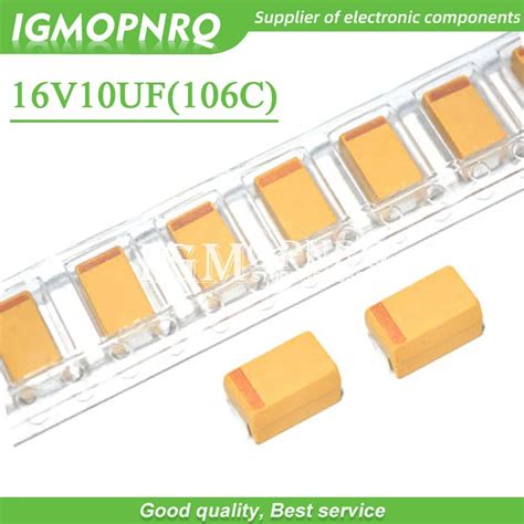 20pcs A 3216 10uF 16V 106 106C SMD Tantalum Capacitor 16V10UF