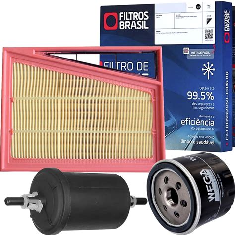 Kit Filtros De Ar Oleo Combustivel Cabine Fiat Argo Cronos Mobi Strada