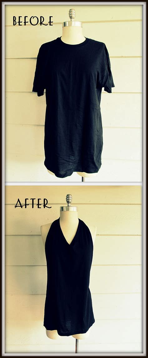 WobiSobi No Sew Tee Shirt Tied Halter DIY