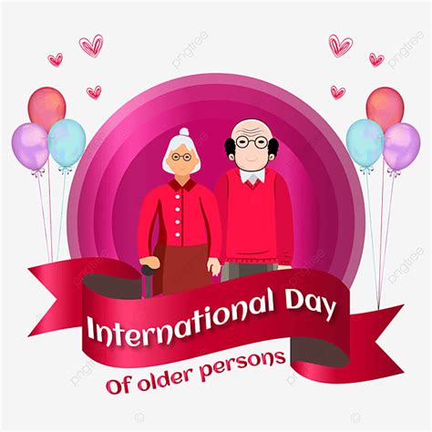 Older Person Vector Art PNG International Day Of The Older Persons