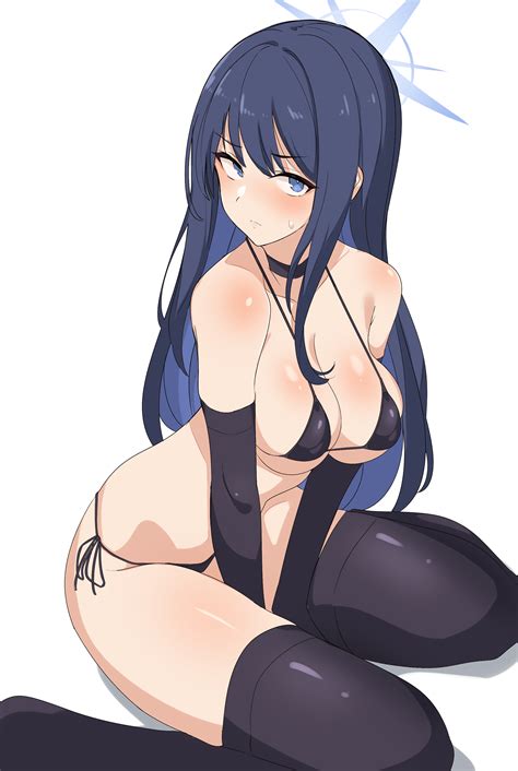 Seihekiog Saori Blue Archive Blue Archive Absurdres Highres Girl Bare Shoulders Bikini