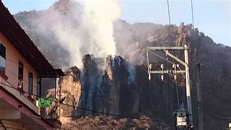 Incendio En El Cerro El Tepozteco En Tepoztlán Morelos Youtube