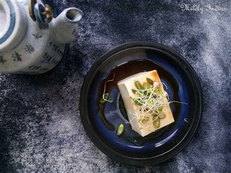 Hiyayakko -Japanese cold tofu salad – Mildly Indian