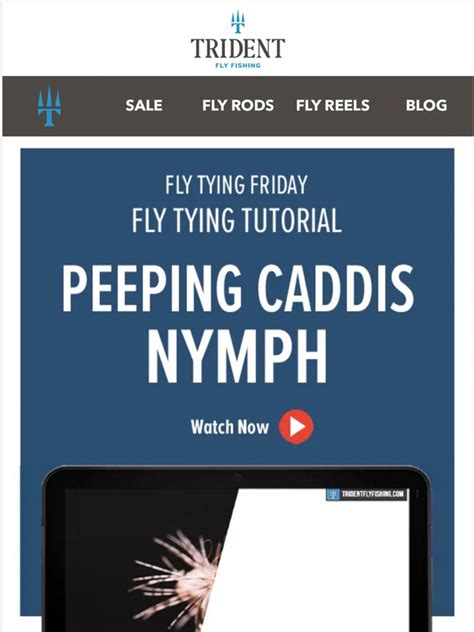 Trident Fly Fishing How To Tie A Peeping Caddis Nymph Milled