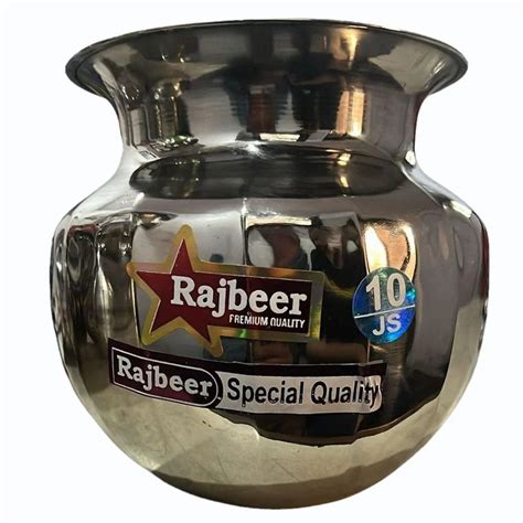 Gm Rajbeer Stainless Steel Lota For Temple Ml At Rs Piece