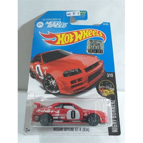Jual Hot Wheels Factory Sealed Nissan Skyline Gtr R Nfs Merah Kota Surabaya Kezhop