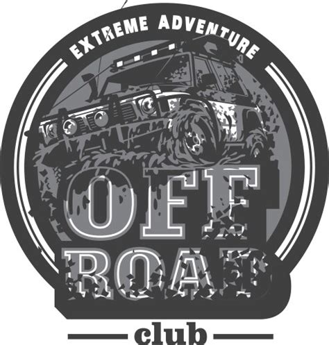 Off Road Car Logo Safari Suv Expedition Royalty Free Vector